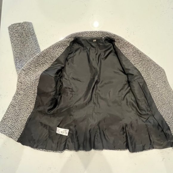 ARMI Size 8 Roxi Blazer Wool Blend Tweed Button Up Coat Jacket - Picture 7 of 13